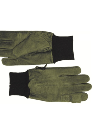 Jakthansker m/H-skytefinger Nubuck behandlet Skinn