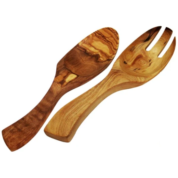Salatbestikk 23cm Oliventre