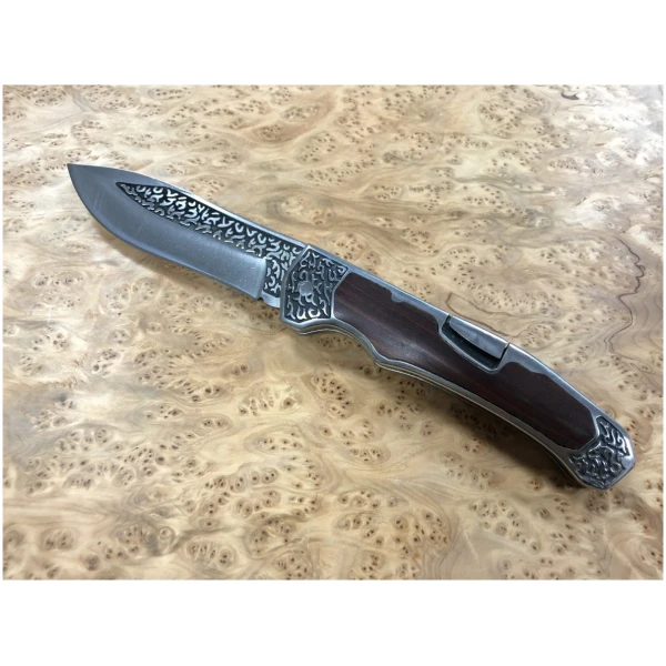 Foldekniv Stål 440C Blad 102x3mm Skaft 130mm