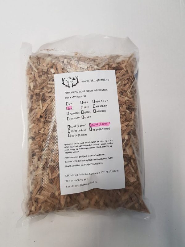 KBK Røykspon Eik 3 liter (6-9mm)