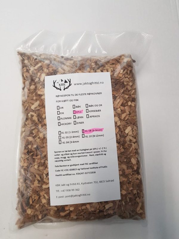 KBK Røykspon Eple 3 liter (6-9mm)