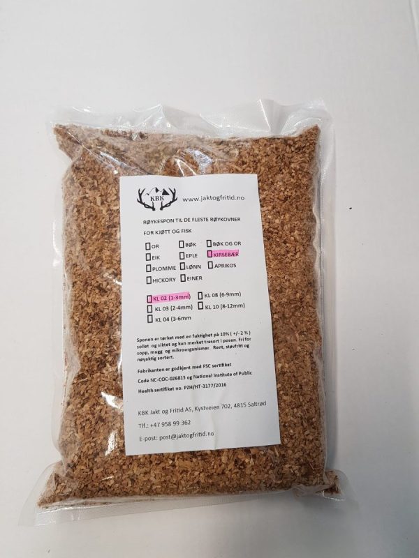 KBK Røykspon Kirsebær 3 liter (1-3mm)