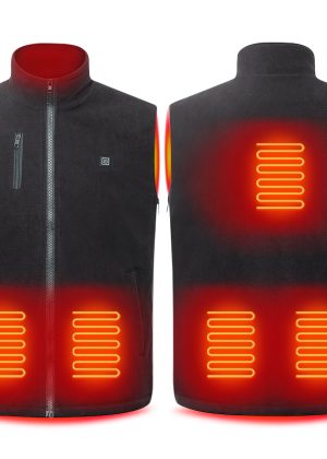 Elektrisk / Oppvarmede Vest med varme Fleece. powerbank følger med