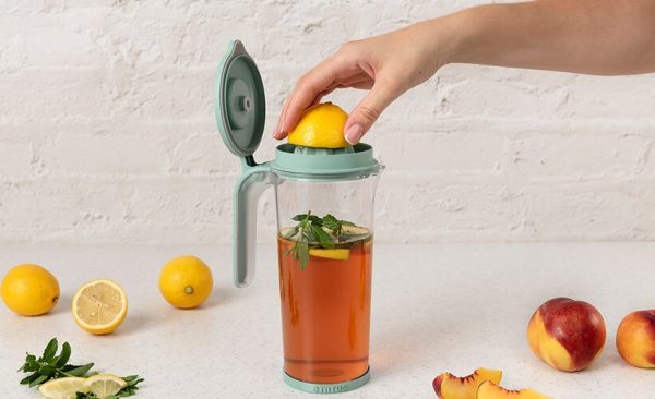 Vakuummugge med juice presser grønn