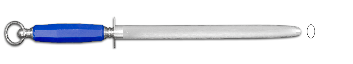 Slipestål 30 cm Oval Fin – Ambrogio Sanelli Blått Håndtak